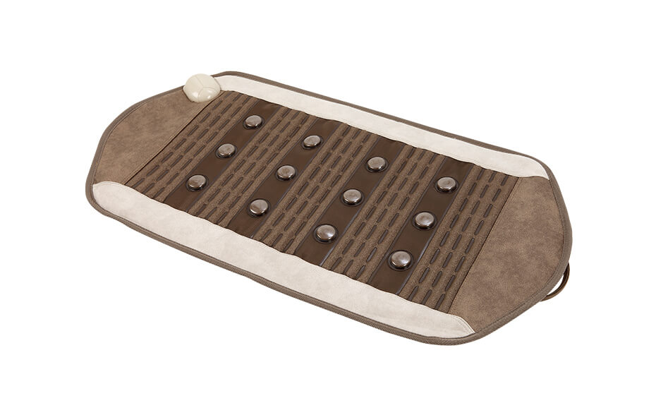 Die kleine CERAGEM Goodle Thermalmatte (CERAMIX MAT M1) diagonal ausgebreitet.