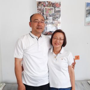 Herr Suh und Frau Cho, CERAGEM-Center-Inhaber Neuss.