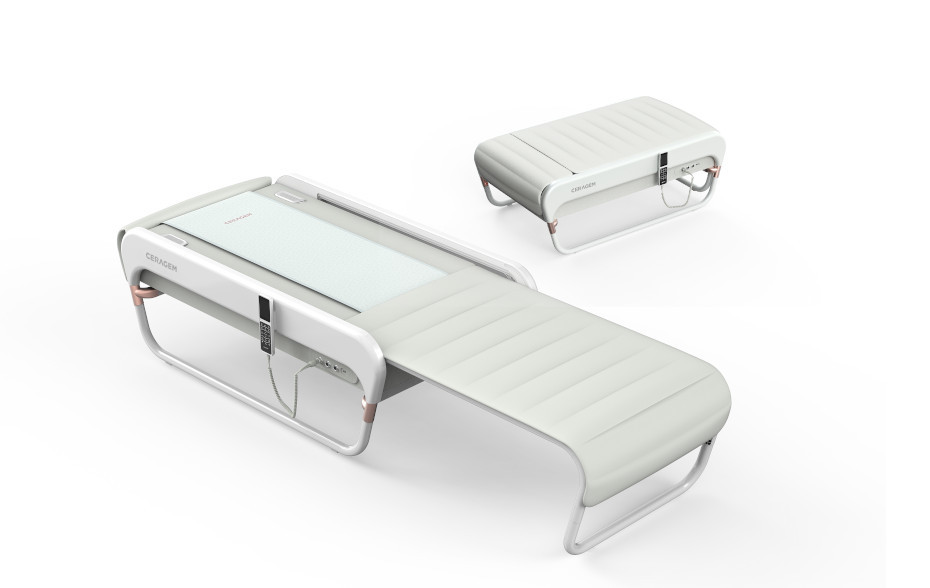 CERAGEM Master V4 in weiß von der Seite