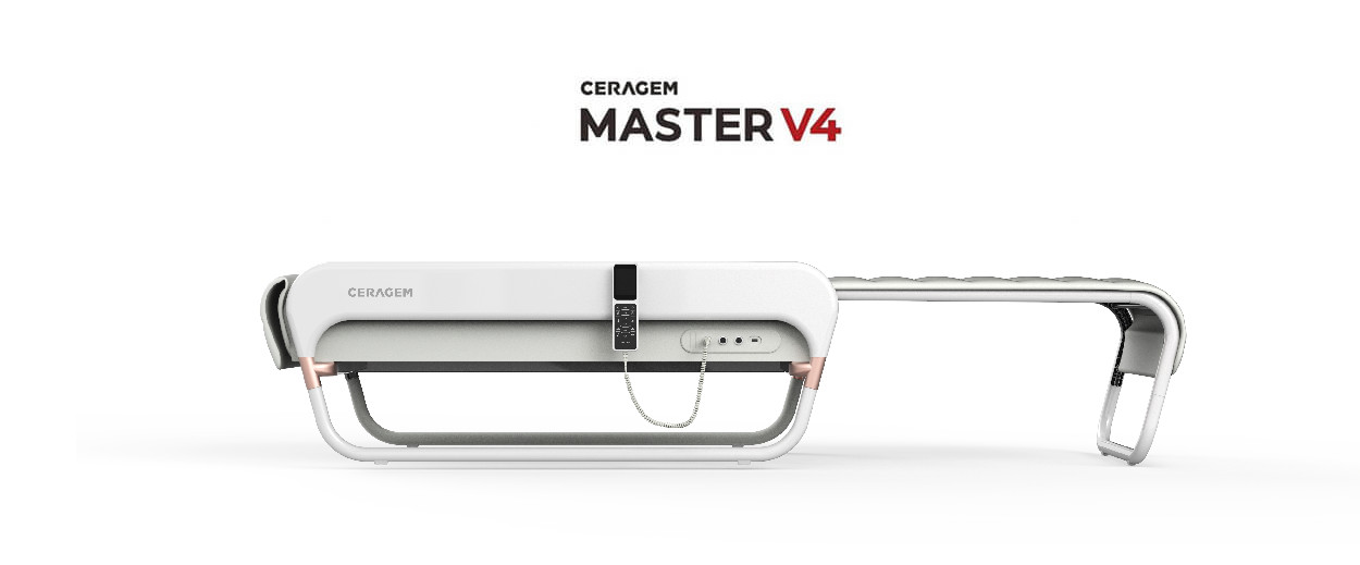 CERAGEM Master V4 in weiß von der Seite