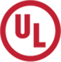 Das Logo besteht aus einem roten Kreis mit den Buchstaben U und L in dessen Mitte.