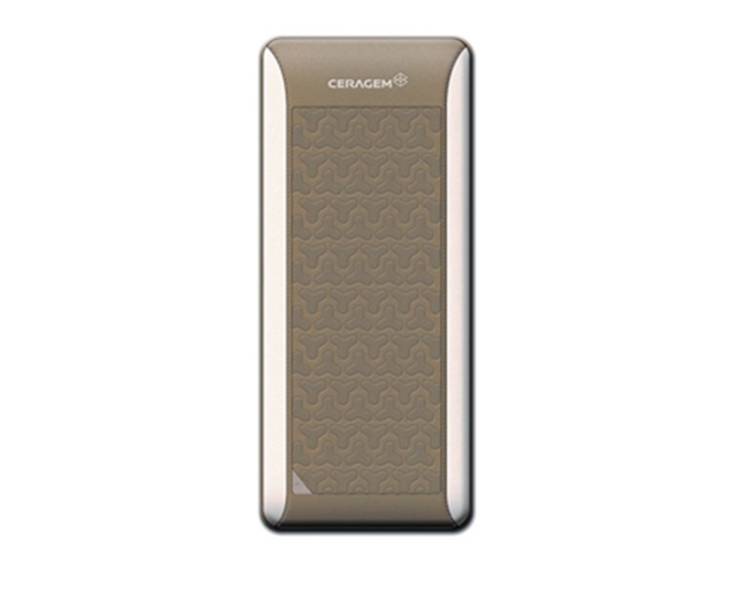 Die große CERAGEM Goodle Thermalmatte (CERABALL MAT S1) senkrecht abgebildet.
